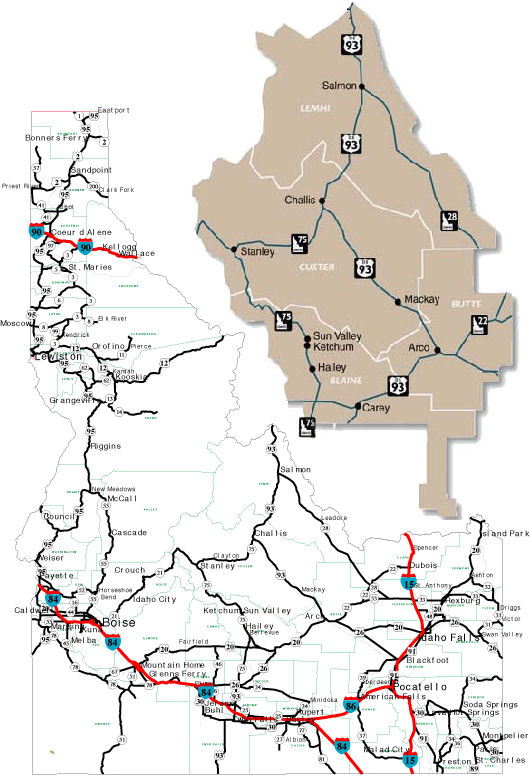 Idaho Map